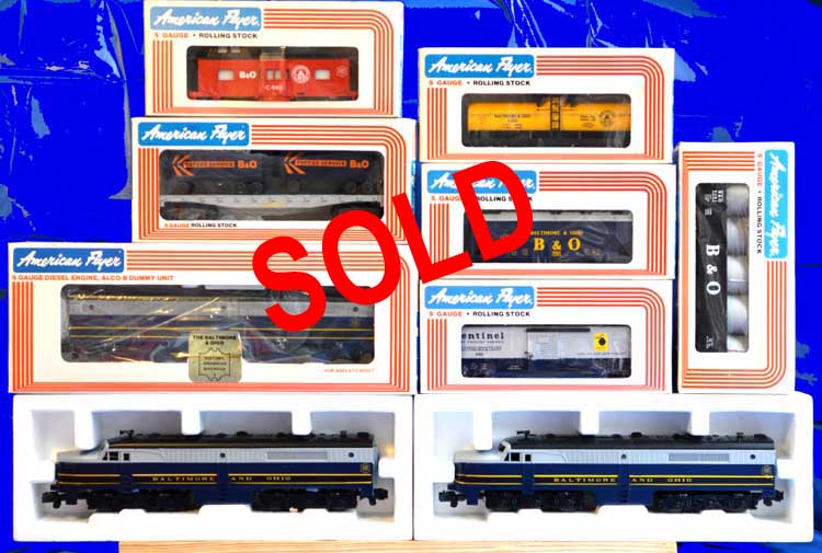 AMERICAN FLYER 20763 REPRODUCTION SET BOX AND INSERT ONLY NO TRAINS OR CARS 